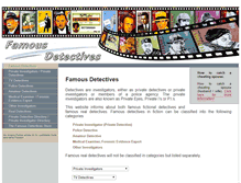 Tablet Screenshot of famous-detectives.com